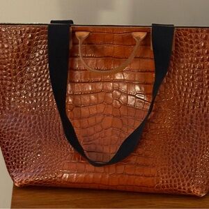 Clare V Le Zip Croc Tote